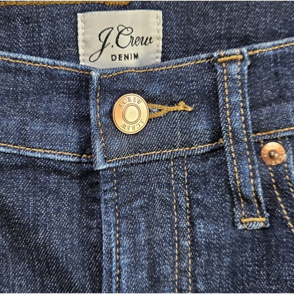 J. CREW Women's Petite 28 28P Vintage Straight Jeans Dark Blue 28 X 25.5 - Picture 4 of 8